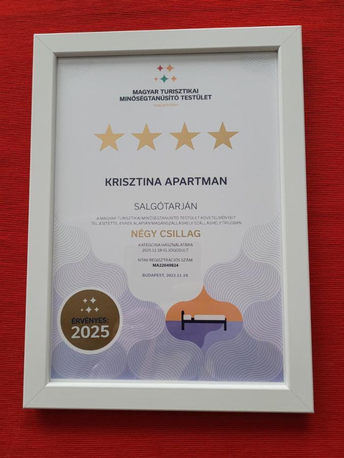 Krisztina Apartman Appartement Salgótarján Buitenkant foto